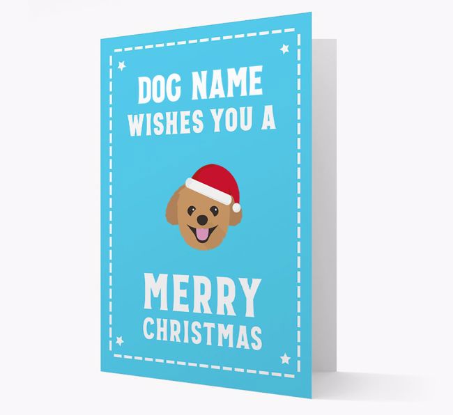 'Christmas Wishes' Card with your {breedFullName} Christmas Icon